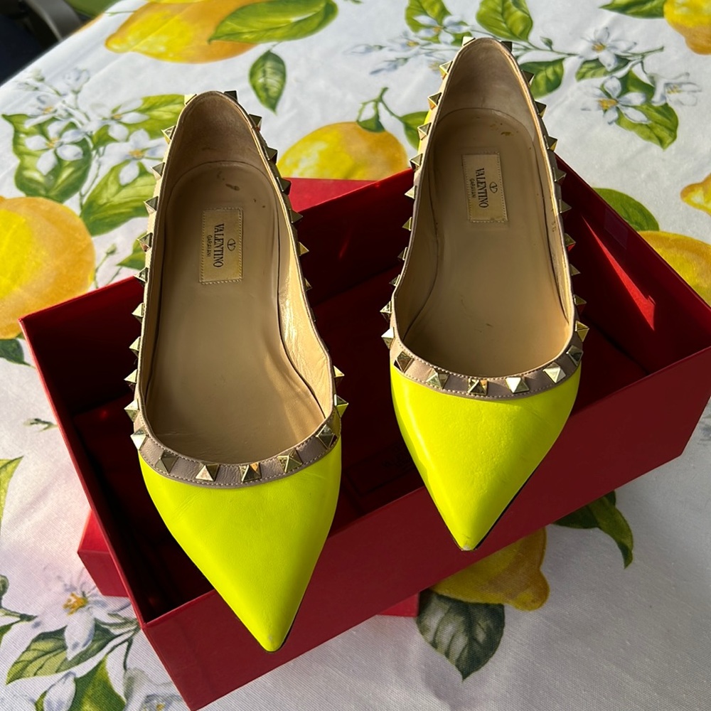Valentino rockstud ballet flats